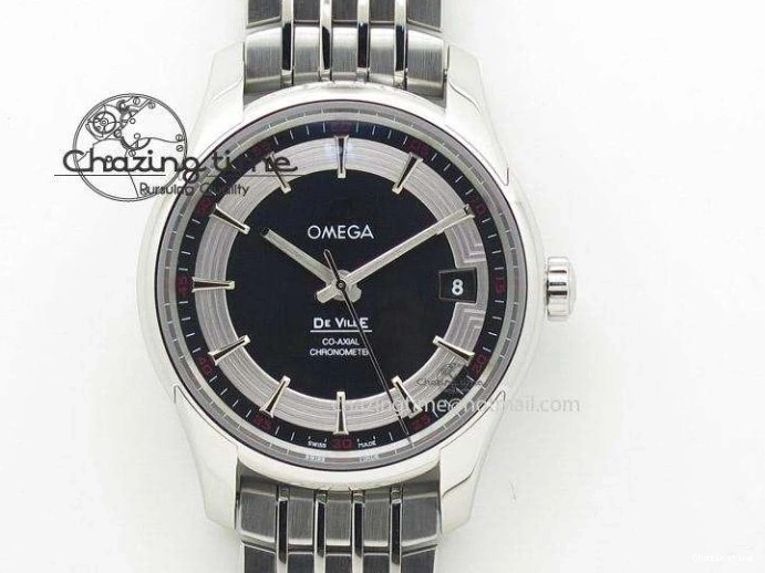 0823 Flexible Seamaster 300M SS OMF 1:1 Best Edition Black Dial Matt Black Ceramic Bezel On SS Bracelet A 8147